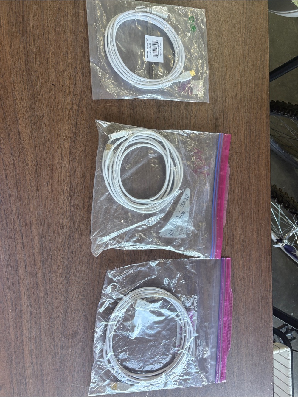 White Charging/Data Cables - Pack of 3